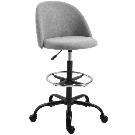 Buy Vinsetto Ergonomic Drafting chair Adjustable Height 5 Wheels from Furnituretta