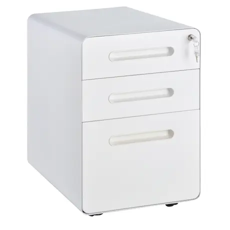 Buy Vinsetto Fully Assembled 3-Drawer Mobile File Cabinet Lockable, 2 from Furnituretta