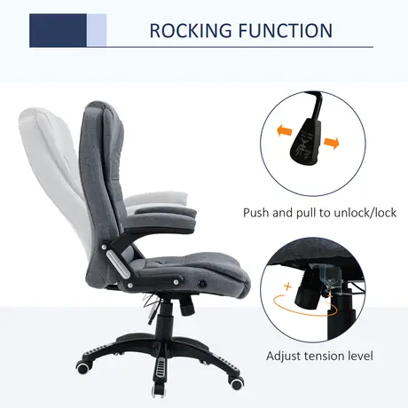 Buy Vinsetto Ergonomic Swivel Chair Comfortable Desk Chair, 5 from Furnituretta