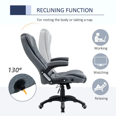 Buy Vinsetto Ergonomic Swivel Chair Comfortable Desk Chair, 6 from Furnituretta