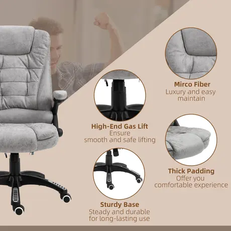 Buy Vinsetto Massage Recliner Chair Heated Office Chair, 9 from Furnituretta