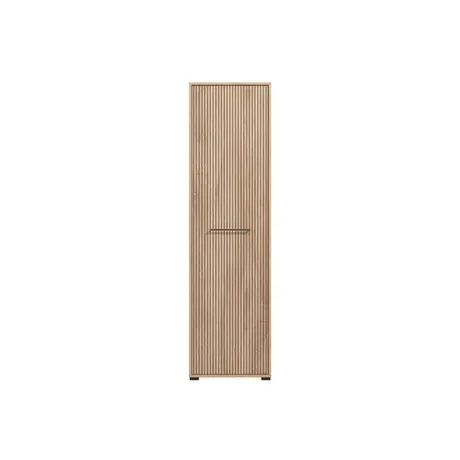 Buy Lewes Slatted Artisan Oak Effect Slim Wardrobe | Compact Hallway & Bedroom Storage, 3 from Furnituretta