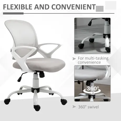 Buy Vinsetto Office Chair Mesh Swivel Desk Chair, 7 from Furnituretta
