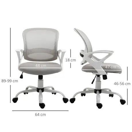 Buy Vinsetto Office Chair Mesh Swivel Desk Chair, 3 from Furnituretta