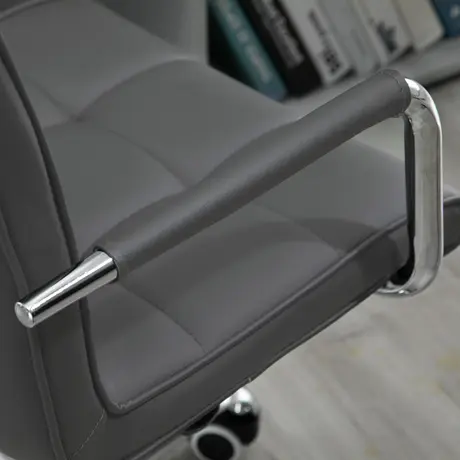 Buy Vinsetto Mid Back PU Leather Home Office Desk Chair Swivel, 7 from Furnituretta