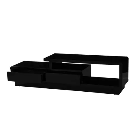 Buy Abberly High Gloss TV Cabinet – Black | Sleek & Modern Storage, Colour: Black, 3 from Furnituretta