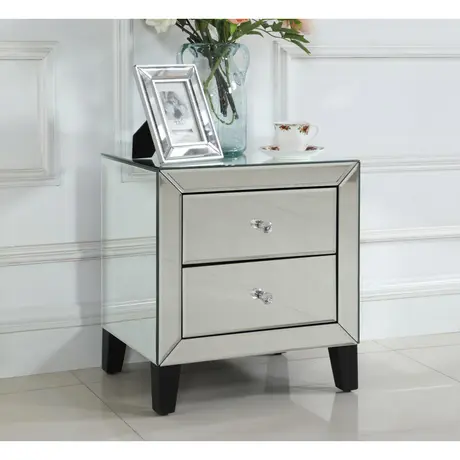 Buy Augustina Nightstand Mirror 2 Drawer from Furnituretta