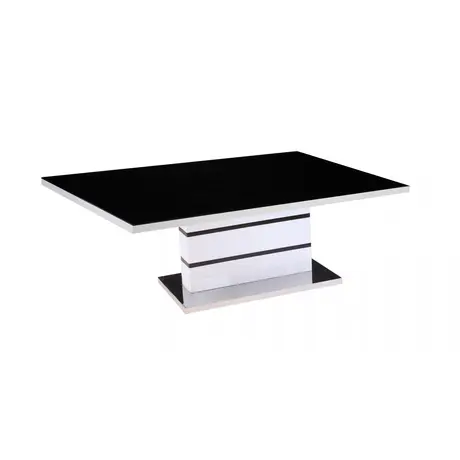 Buy Aldridge High Gloss Coffee Table – White & Black | Modern Elegance, Colour: Black/White, 3 from Furnituretta