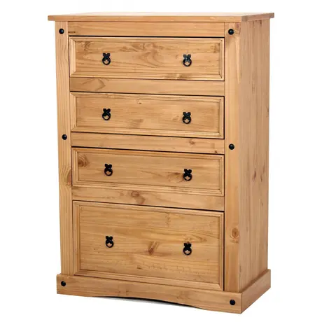 Buy Corona Chest 4 Draw Wide from Furnituretta