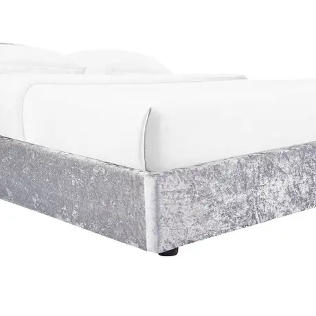 Buy Casablanca Storage Crushed Velvet King Size Bed Grey, 4 from Furnituretta