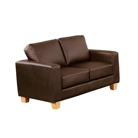 Buy Chesterfield 2 Seater Sofa PU Brown | Classic Leather‑Effect Sofa, Colour: Brown, 3 from Furnituretta
