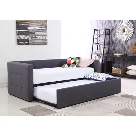 Buy Congo Day Bed Linen Fabric Grey | Versatile Sofa Bed from Furnituretta