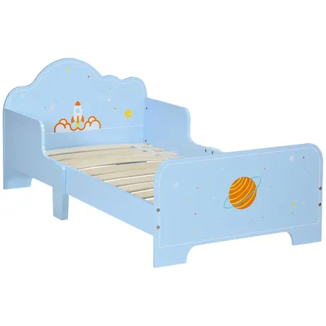 Buy Zonekiz Toddler Bed Kids Bedroom Furniture with Rocket & Plants from Furnituretta