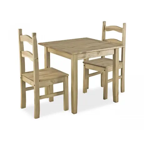Buy Coba Small Mexican Dining Set with 2 Chairs from Furnituretta