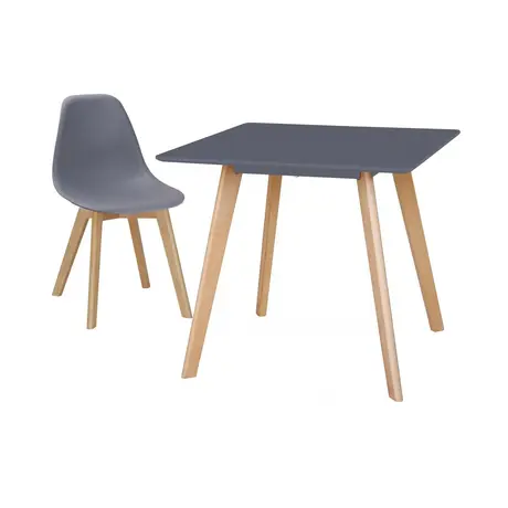Buy Belgium Small Dining Table Grey, Colour: Grey from Furnituretta
