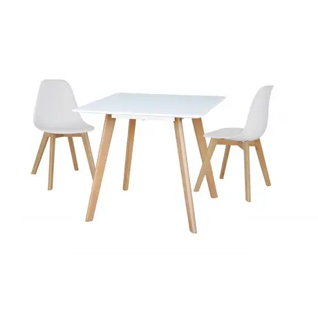 Buy Belgium Small Dining Table White, Colour: White from Furnituretta