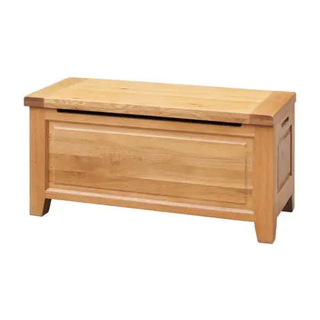 Buy Acorn Solid Oak Blanket Box | Premium Hallway & Bedroom Storage Chest, 2 from Furnituretta