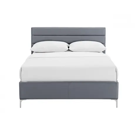 Buy Arco PU Double Bed Grey, 2 from Furnituretta