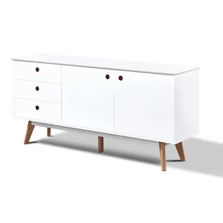 Buy Belgium Sideboard White 2 Doors & 3 Drawers from Furnituretta
