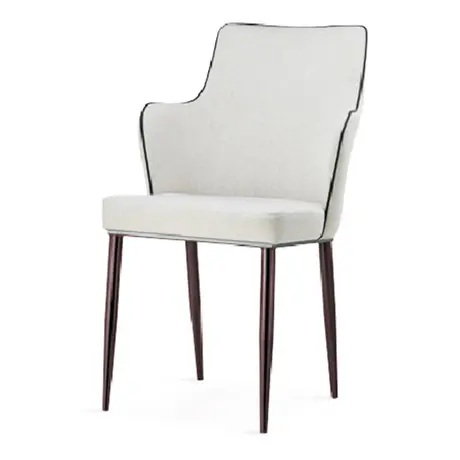 Buy Capri PU Chairs White with Black Edge (2s) from Furnituretta