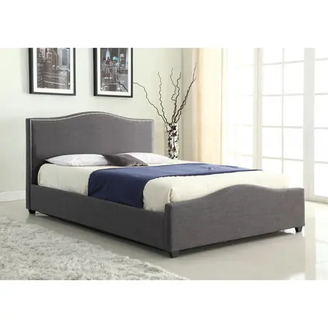 Buy Elle Storage Linen Double Bed Grey, Colour: Grey, Size: Double, 2 from Furnituretta