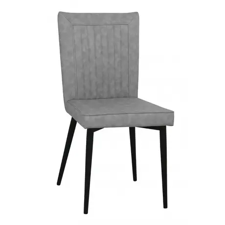 Buy Hoskin PU Chair Grey & Black (4s), Colour: Grey from Furnituretta