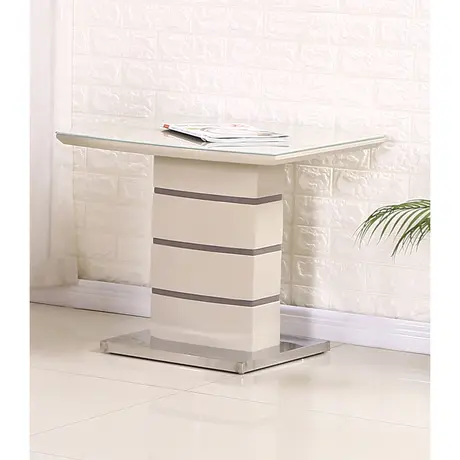Buy Knightsbridge Lamp Table with Glass Top from Furnituretta