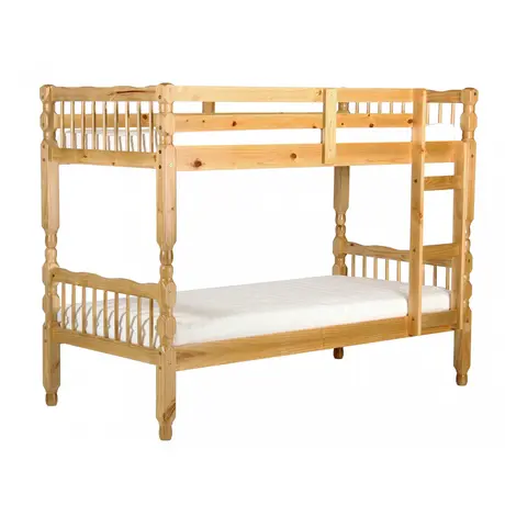 Buy Milano Pine Bunk Bed Light Antique, Colour: Pine from Furnituretta