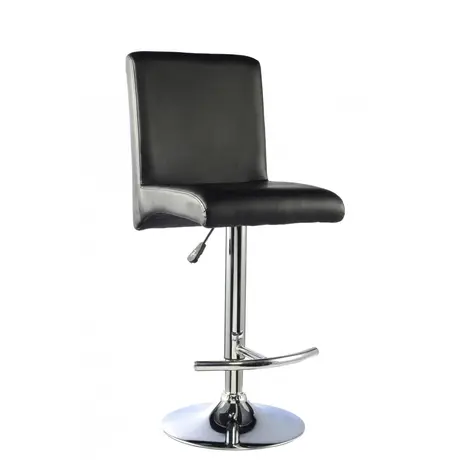 Buy Manor Bar Stool PU Chrome & Black (Sold in Pairs) from Furnituretta