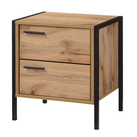 Buy Michigan Nightstand 2 Drawer Bedside Table Cabinet from Furnituretta