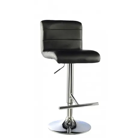 Buy Molly Bar Stool PU Chrome & Black (2s) from Furnituretta