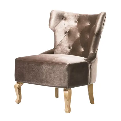 Buy Norton Velvet Accent Chair Beige (2s), Colour: Beige from Furnituretta
