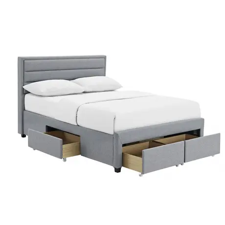 Buy Paisley Double Bed: Modern Comfort & Storage Solution, 3 from Furnituretta