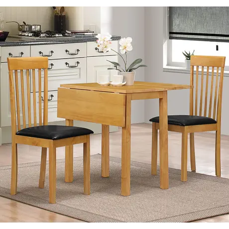 Buy Atlas Dropleaf Dining Chairs Oak (2s) from Furnituretta
