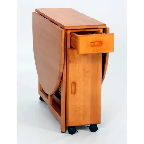 Buy Butterfly Dining Set with 4 Chairs Oak, Colour: Oak, 6 from Furnituretta