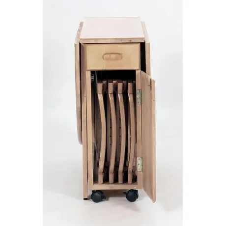 Buy Butterfly Dining Set with 4 Chairs Natural, Colour: Natural, 4 from Furnituretta