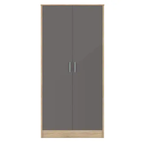 Buy Bardalona Wardrobe Grey Gloss from Furnituretta