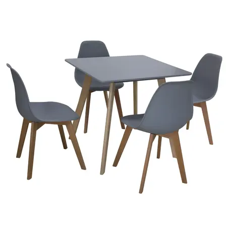 Buy Belgium Small Dining Table Grey, Colour: Grey, 3 from Furnituretta
