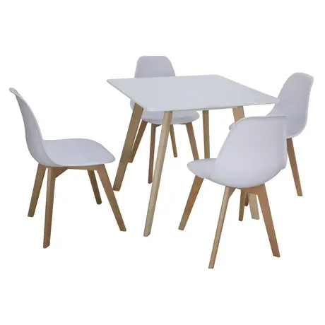 Buy Belgium Small Dining Table White, Colour: White, 3 from Furnituretta