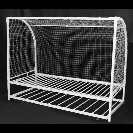 Buy Football Metal Bed Single with Trundle – White, 3 from Furnituretta
