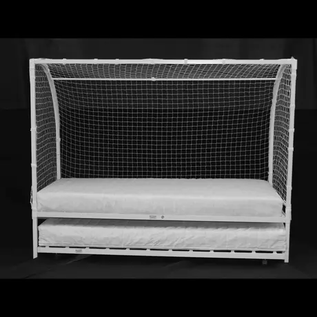 Buy Football Metal Bed Single with Trundle – White, 2 from Furnituretta