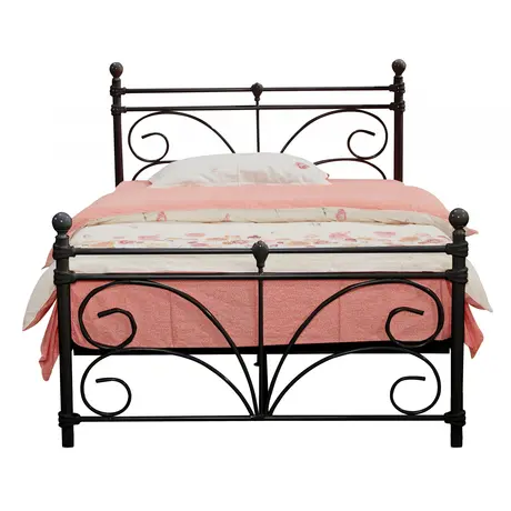 Buy Separo Single Bed Black, Colour: Black, Size: Single from Furnituretta