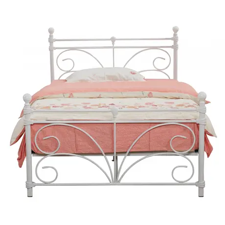 Buy Separo Single Bed White, Colour: White, Size: Single from Furnituretta