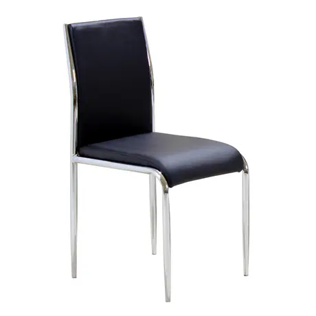 Buy Vercelli PU Chair Black (4s), Colour: Black from Furnituretta