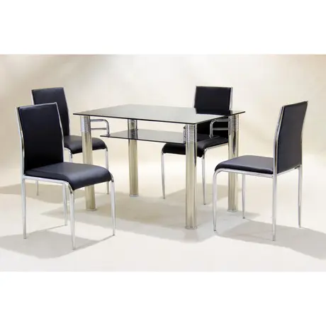 Buy Vercelli Black Dining Table from Furnituretta