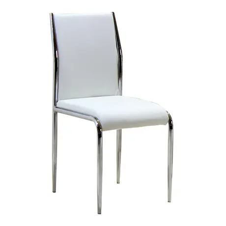 Buy Vercelli PU Chair White (4s), Colour: White from Furnituretta