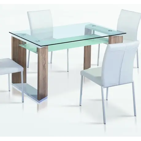 Buy Zola Dining Table White & Natural from Furnituretta