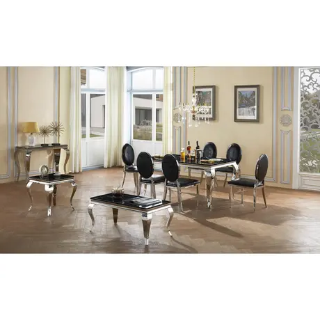 Buy Arriana Marble Console Table with Stainless Steel Base, 2 from Furnituretta