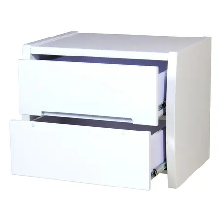 Buy Tanya Bedside: Sleek & Modern in White High Gloss, 2 from Furnituretta