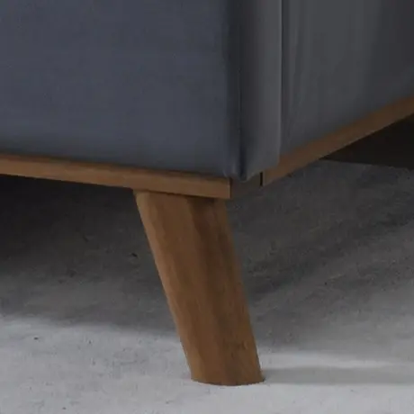 Buy Modern King Size Bed: Albany Dark Grey, Colour: Dark Grey, Size: 5ft/King , Item Width: 168, 4 from Furnituretta